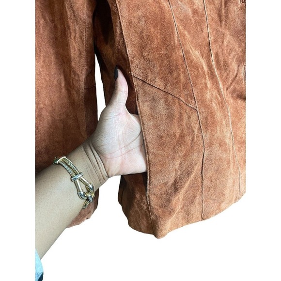 Wilsons Leather Maxima Brown Genuine Leather Jacket Women Size Large - Picture 3 of 8